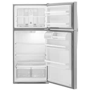 14 cu. ft. Top Freezer Refrigerator in Monochromatic Stainless Steel