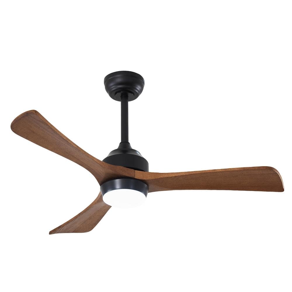 42 in. Brown Downrod Mount Standard Ceiling Fan with Reversible Blades and LED Light Included price history on PriceWatchPro