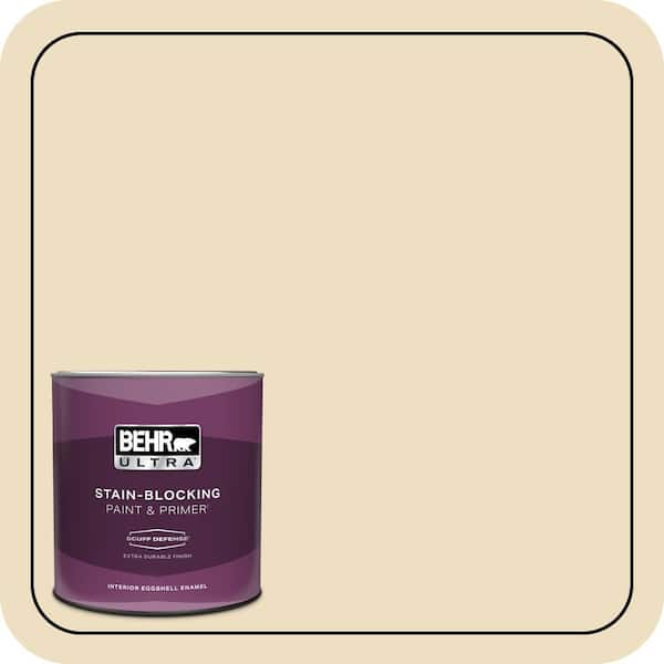 BEHR ULTRA 1 qt. #ECC-23-1 Golden Haystack Extra Durable Eggshell Enamel Interior Paint & Primer