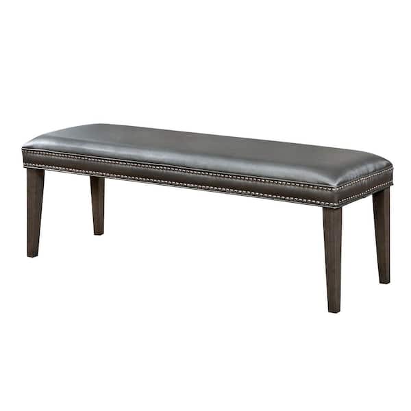 Sturgis Dark Gray Contemporary Style Bench