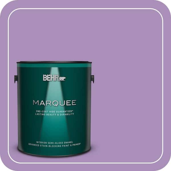 BEHR MARQUEE 1 gal. #650B-5 Garden Pansy Semi-Gloss Enamel Interior Paint & Primer