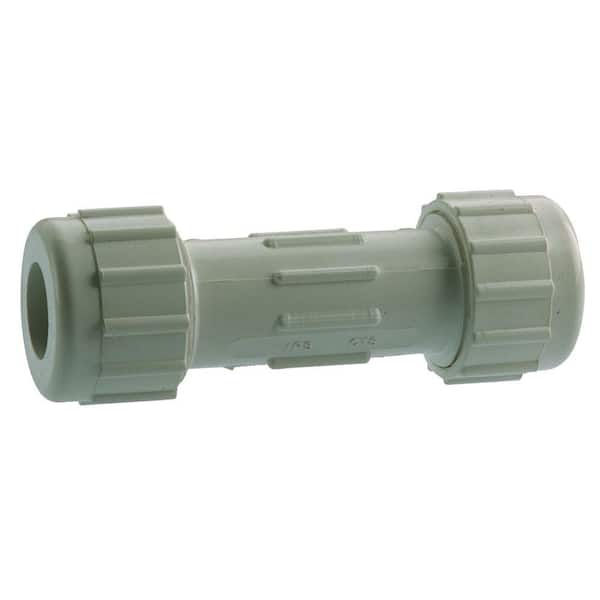 Mueller Global 2 in. PVC S x S Compression Coupling