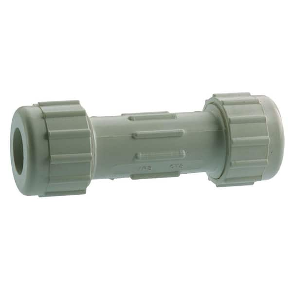 Mueller Global 1-1/4 in. x 1-1/4 in. PVC C x C Irrigation Compression Repair Coupling