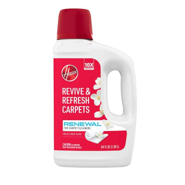 HOOVER 64 oz. Renewal Carpet Cleaner Solution, Fresh Meadows Scent, 2X Concentrated Carpet Formula for Carpet and Upholstery