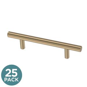 3-3/4 in. (96 mm) Champagne Bronze Cabinet Drawer Bar Pull (25-Pack)