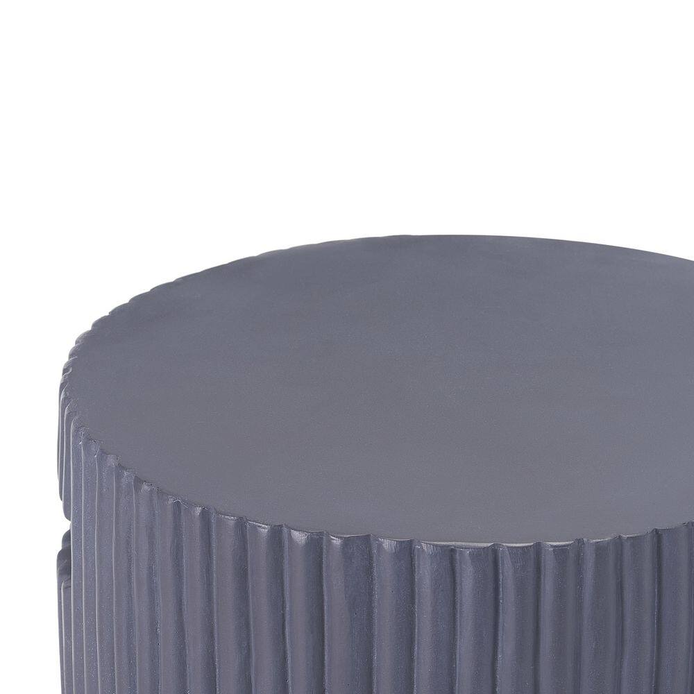 Top-down view of the round table top.
