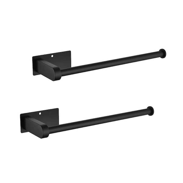 2-Pack Wall Mount Paper Towel Holder in Matte Black
