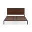 HOMESTYLES Merge 54 in. Brown Walnut Entertainment TV Stand Console ...