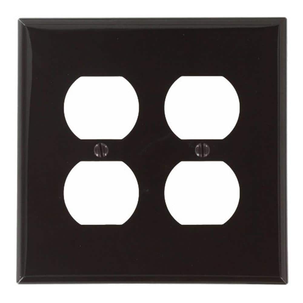 2-Gang Brown 2-Duplex Outlet/Receptacle Nylon Standard Wall Plate (1-Pack) 80716 price history on PriceWatchPro