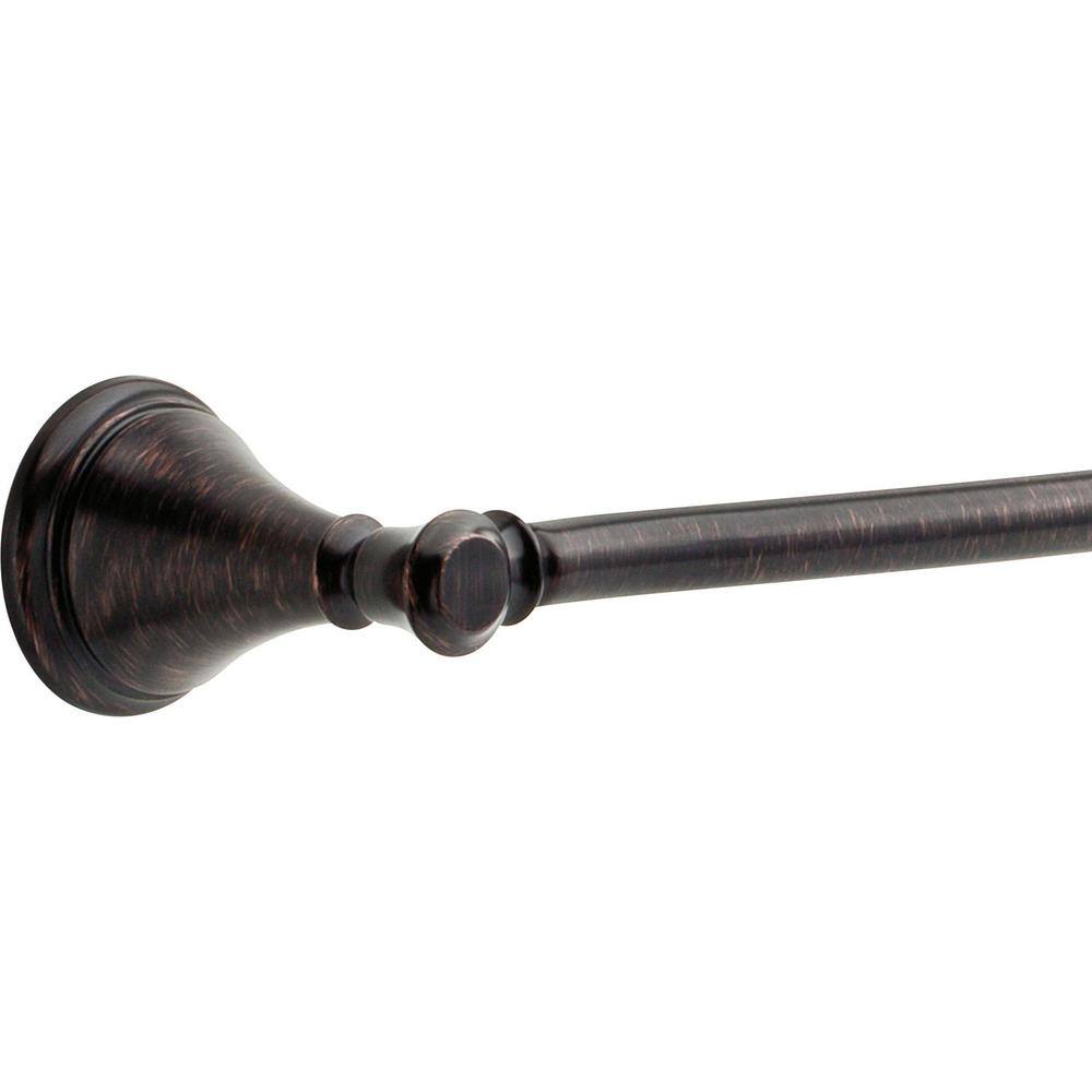 Venetian Bronze 3-Piece Bathroom Hardware Set with Towel Bar, Ring, and Holder