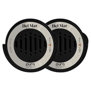 Del Mar by GUY FOX - Fragrance Refill Dual Pack for Car Diffuser - up to 30 Days of scent for your car