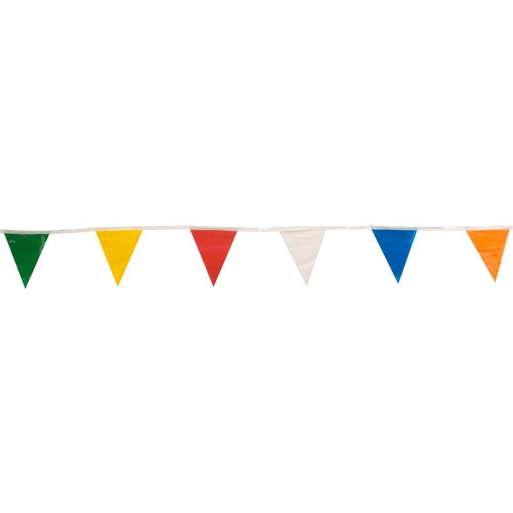 Safety Flag 60 ft. Pennant Tape 8636M - The Home Depot