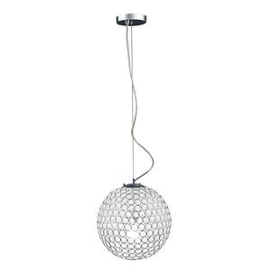 Elipse Chrome Genuine Crystal Ball Sphere Pendant