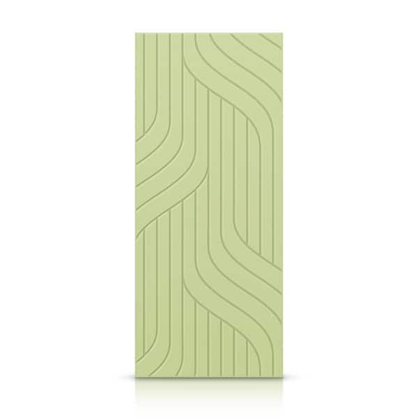 CALHOME 42 in. x 96 in. Hollow Core Sage Green Painted Composite MDF Interior Door Slab