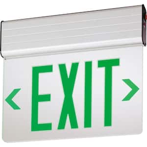 EDG Aluminum LED Green Emergency Exit Sign