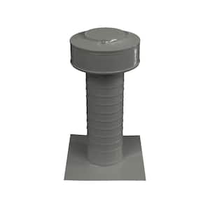 Keepa Vent 4 in. Dia Aluminum Roof Vent for Flat Roofs In Weatherwood