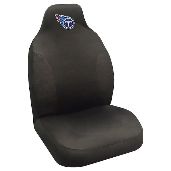 FANMATS NFL - Tennessee Titans Black Polyester Embroidered 0.1 in. x 20 in. x 40 in. Seat Cover