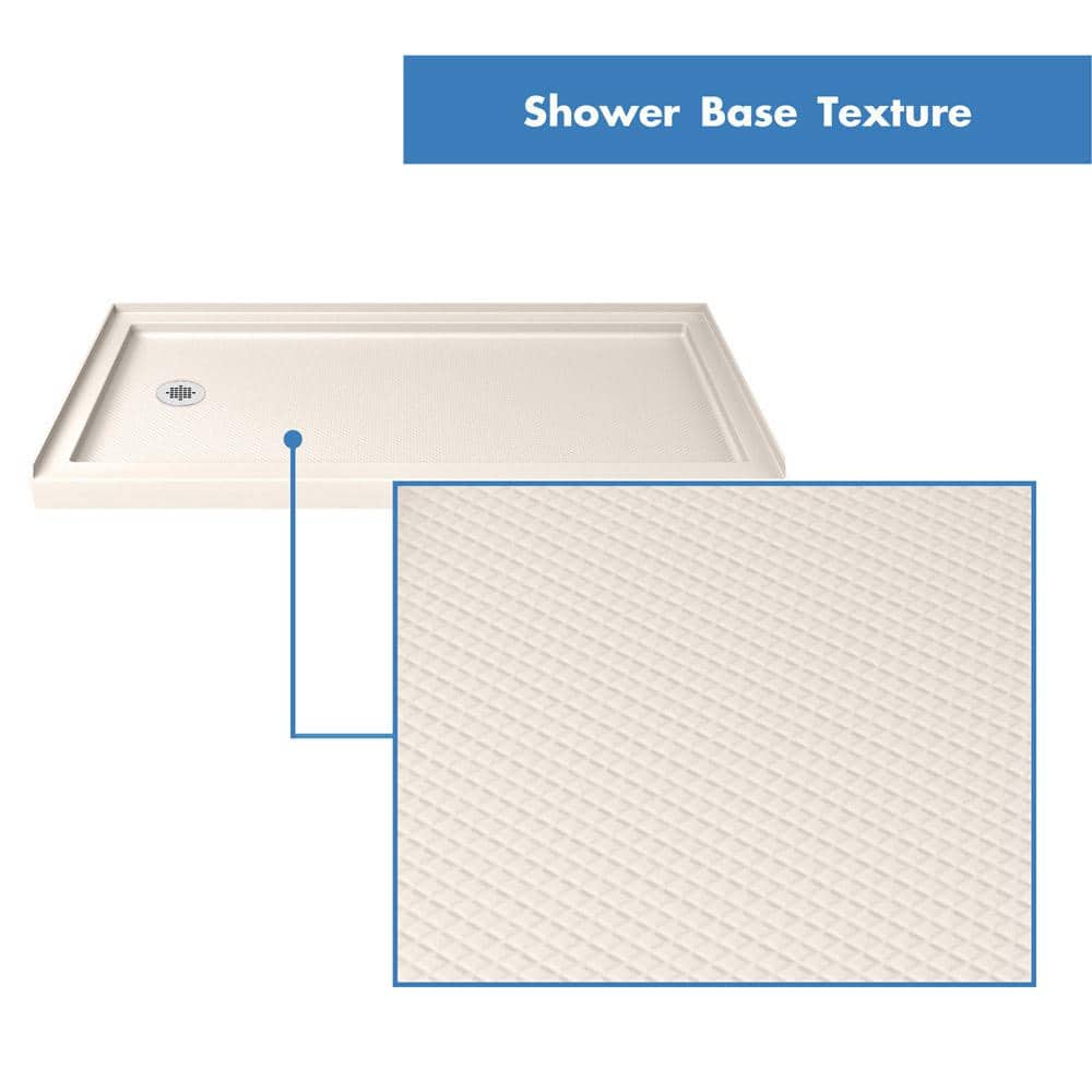 Charisma 60" Frameless Clear Glass Sliding Shower Kit with Brushed Nickel Hardware