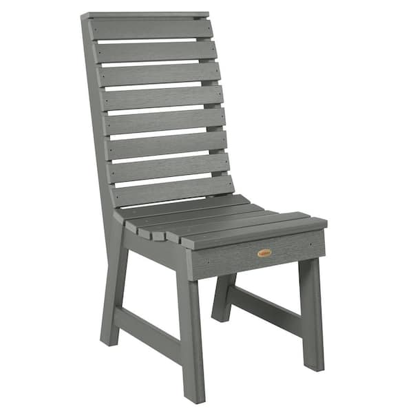 Highwood Weatherly Coastal Teak Recycled Plastic Dining Side Chair