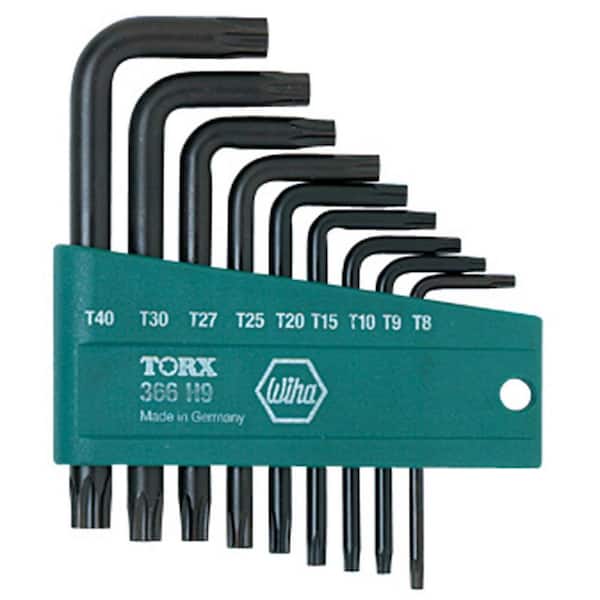 Torx L-Key Short Arm Set (9-Piece)