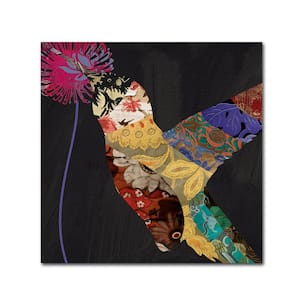 14 in. x 14 in. "Hummingbird Brocade II" by Color Bakery Printed Canvas Wall Art