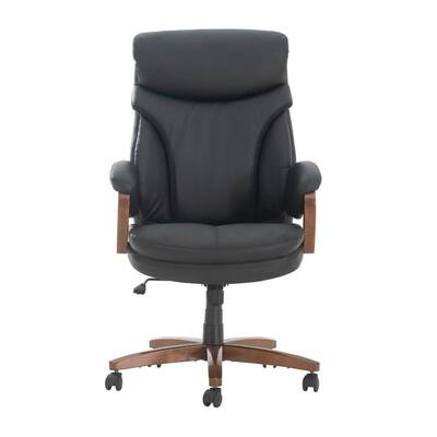 Studio Space Bern Black Polyurethane Foam Seat Executive Chair