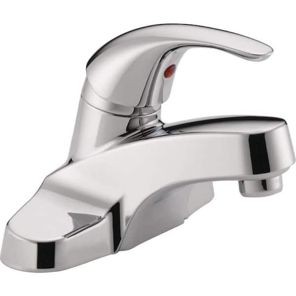 Peerless Core 4 in. Centerset Single-Handle Low-Arc Bathroom Faucet in Chrome