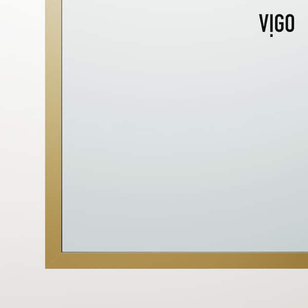 Arden 34 in. W x 78 in. H Framed Fixed Shower Screen Door in Matte Brushed Gold with 3/8 in. (10mm) Clear Glass