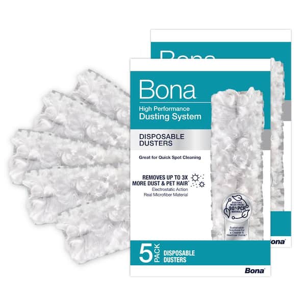 Bona High-Performance Disposable Microfiber Dusters, 5-Count (2-Pack)