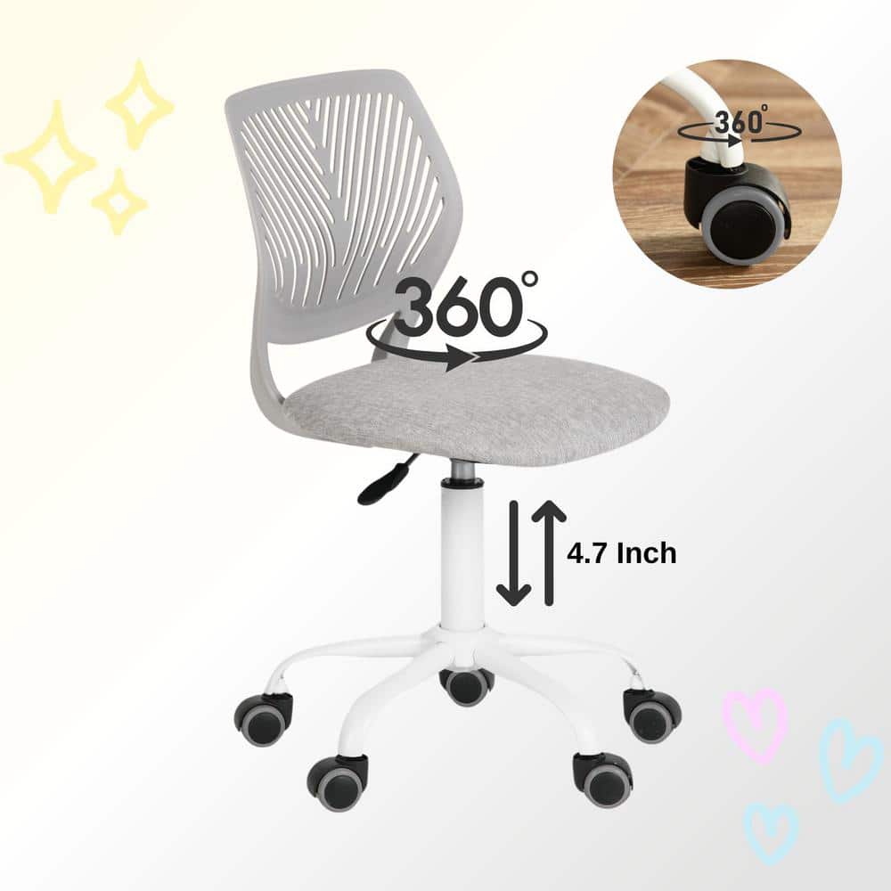 Verita Grey Mesh and Fabric Swivel Task Chair