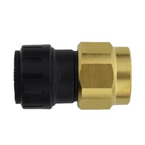 3/8 in. CTS x 1/2 in. NPS Brass ProLock Push-to-Connect Female Connector (10-Pack)