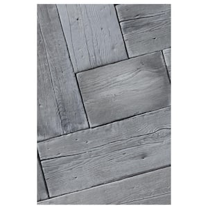 Barn Plank 15.5 in. x 9.75 in. x 2 in. Weathered Gray Concrete Paver Sample