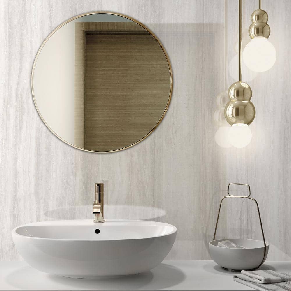 Atlanta Large Format White Polished Porcelain Floor and Wall Tile