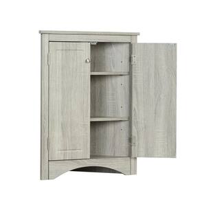 23.6 in. W x 31.5 in. D x 17.2 in. H Oak Triangle Cabinet Ready to Assemble Floor Base Kitchen Cabinet Bathroom Storage