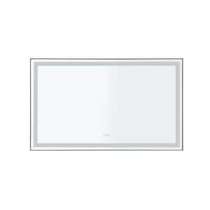 72 in. W x 48 in. H LED Rectangle Framed Aluminum Frameless Wall Mirrors Black Mirror for Home Decor, Bathroom