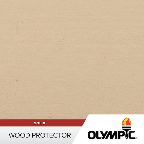 Olympic Wood Protector 1 gal. SC-1062 Pink Sand Exterior Solid Stain Plus Sealer in One