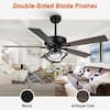 Parrot Uncle 52 in. LED Matte Black Ceiling Fan w/ Remote