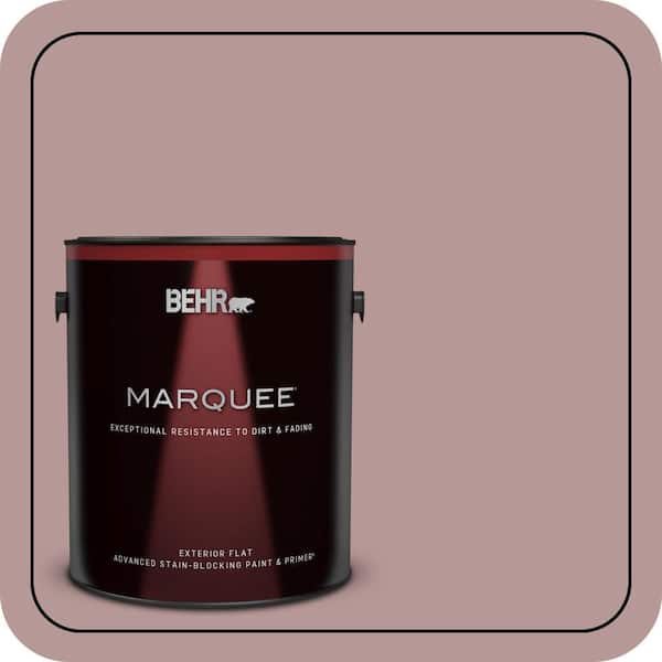 BEHR MARQUEE 1 gal. #130F-4 Fond Memory Flat Exterior Paint & Primer