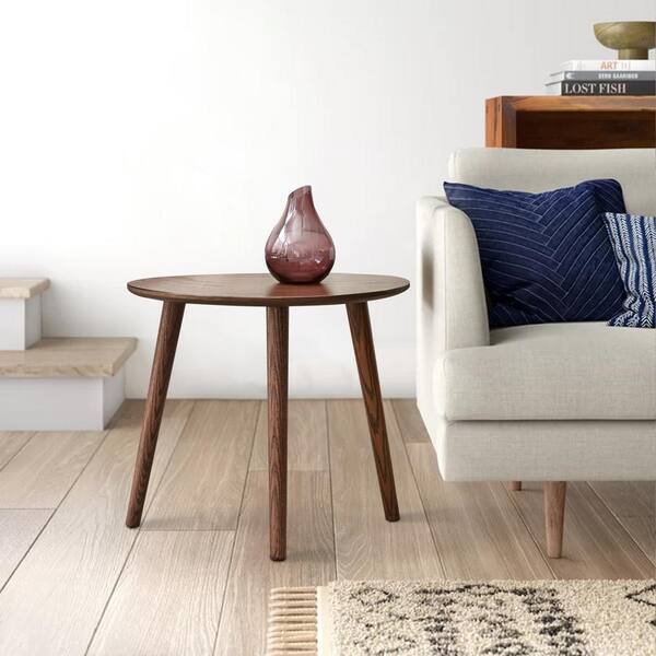 Tatayosi Center Table Low Table Pebble Shaped Natural Wooden