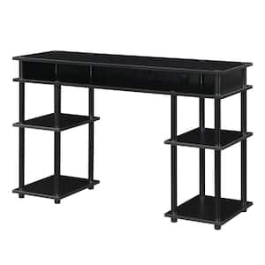 Designs2Go 47.25 in. W Rectangular Black Particle Board Student Writing Desk with No Tools Assembly