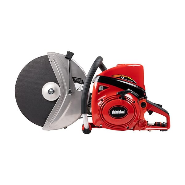 14 in. 73.5cc 2-Stroke Gas Concrete Masonry Pro Cut-Off Chainsaw with Decompression Valve and Quick Release Hose Adapter
