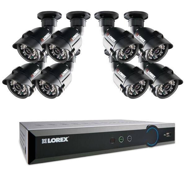 Lorex 16-Channel 960H Surveillance System with 1 TB HDD and (8) 600 TVL Cameras