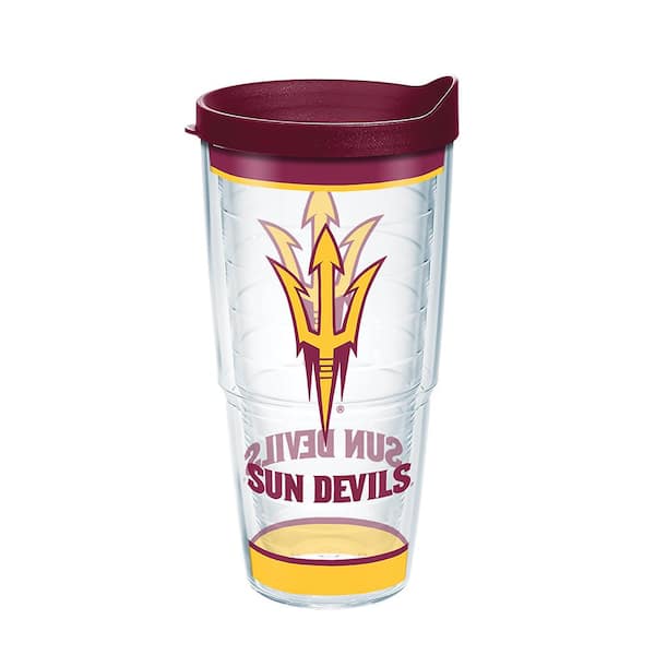 Clear Tumbler with Colored Lid - 24 oz.