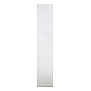 15.5 in. W x 87 in. H x 3.5 in. D Cutlass Raised Panel White Recessed Solid Wood Medicine Cabinet without Mirror