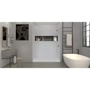 Linear 34 in. x 60 in. Single Threshold Shower Base in Grey