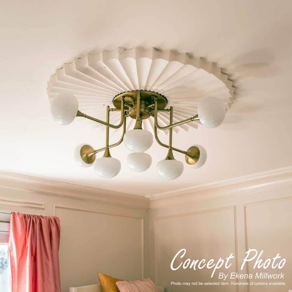 Oslo 28" White Primed Polyurethane Ceiling Medallion