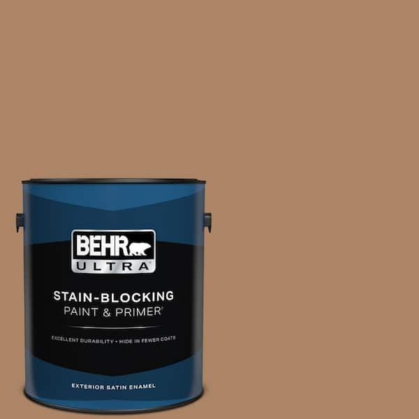 BEHR ULTRA 1 gal. #PMD-51 Cardamom Satin Enamel Exterior Paint & Primer