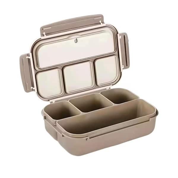 PRIMEPLUS 40 oz. / 5 Cup Bento Box Adult Lunch Box, Food Storage Containers for Adults Men Women with 4 Compartments