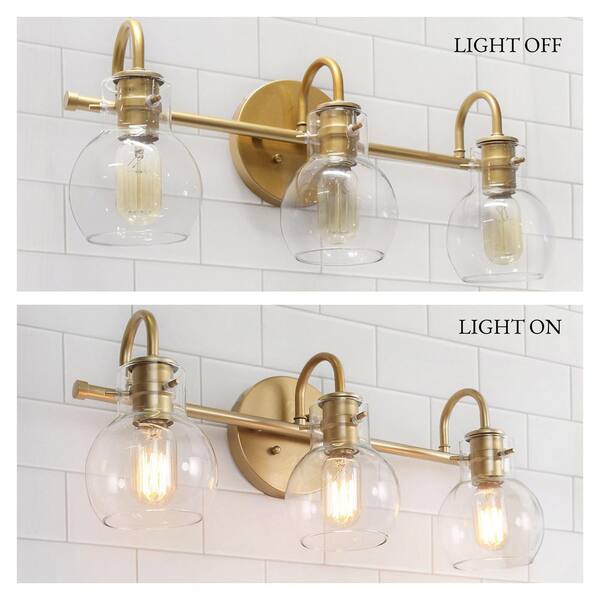 gold bathroom light fixtures home depot