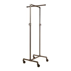 Gray Metal Clothes Rack 21 in. W x 72 in. H